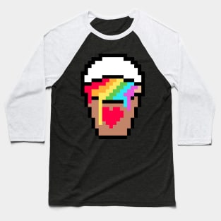 Pixel Rainbow Cup Baseball T-Shirt